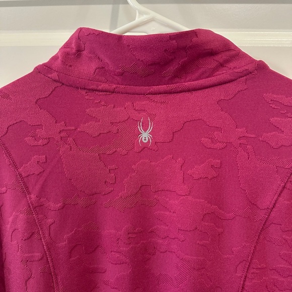 Spyder Women’s Hot Pink 1/4 Zip Activewear Sport Sweatshirt Size Large - Picture 8 of 10
